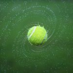 tennis, tennis ball, spinning